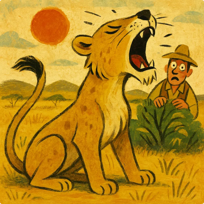 Aesop's Fables - The Bull, The Lioness, and The Wild-Boar Hunter