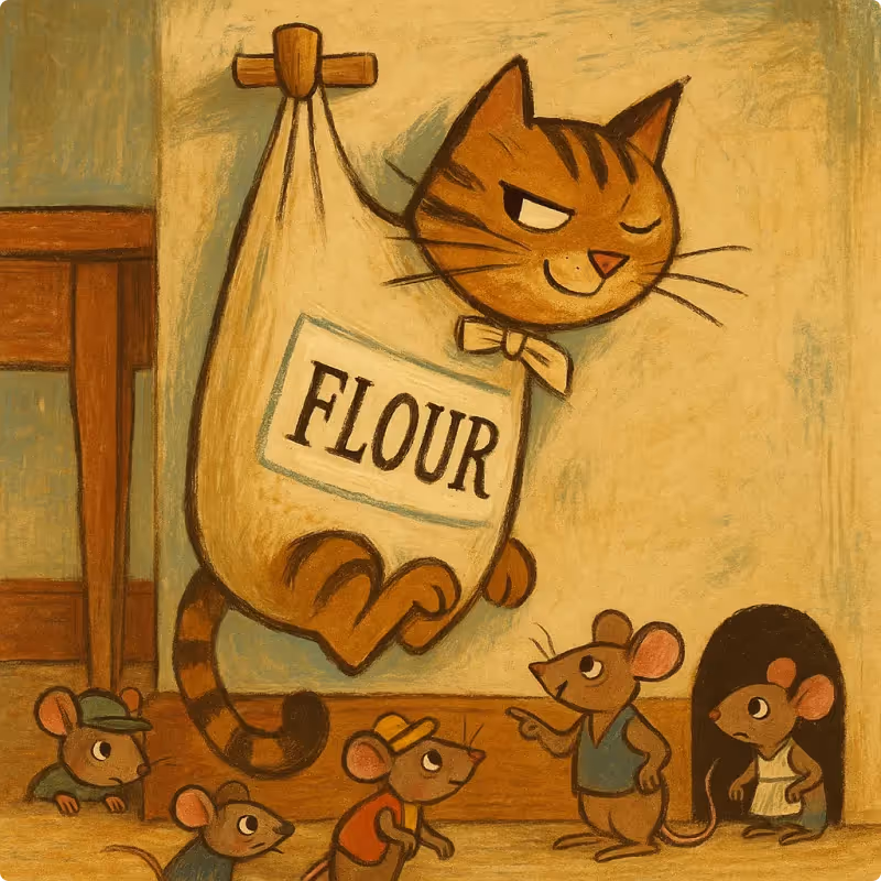 Aesop's Fables - The Cat and The Mice
