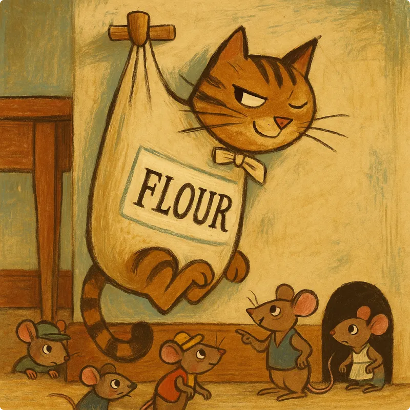 Aesop's Fables - The Cat and The Mice