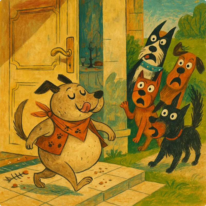 Panchatantra Fables - The Dog who went Abroad