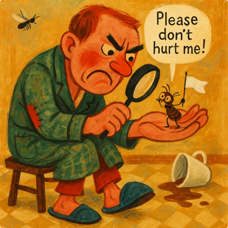 Aesop's Fables - The Flea and The Man