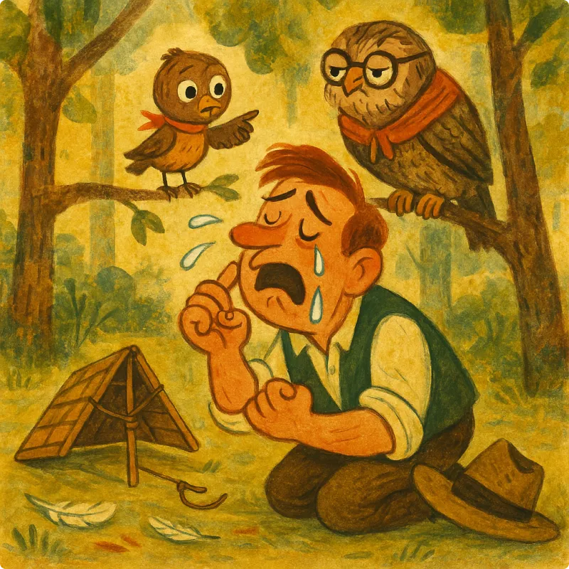 Aesop's Fables - The Fowler and The Birds