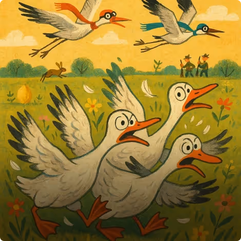 The Geese and The Cranes