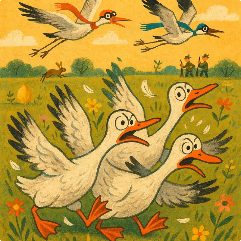 The Geese and The Cranes