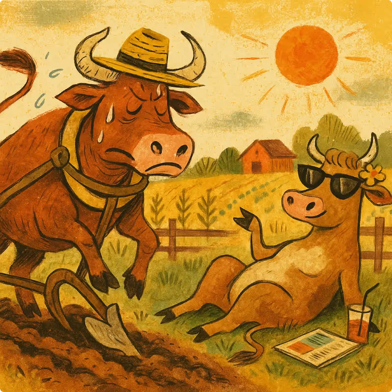 Aesop's Fables - The Heifer and the Ox