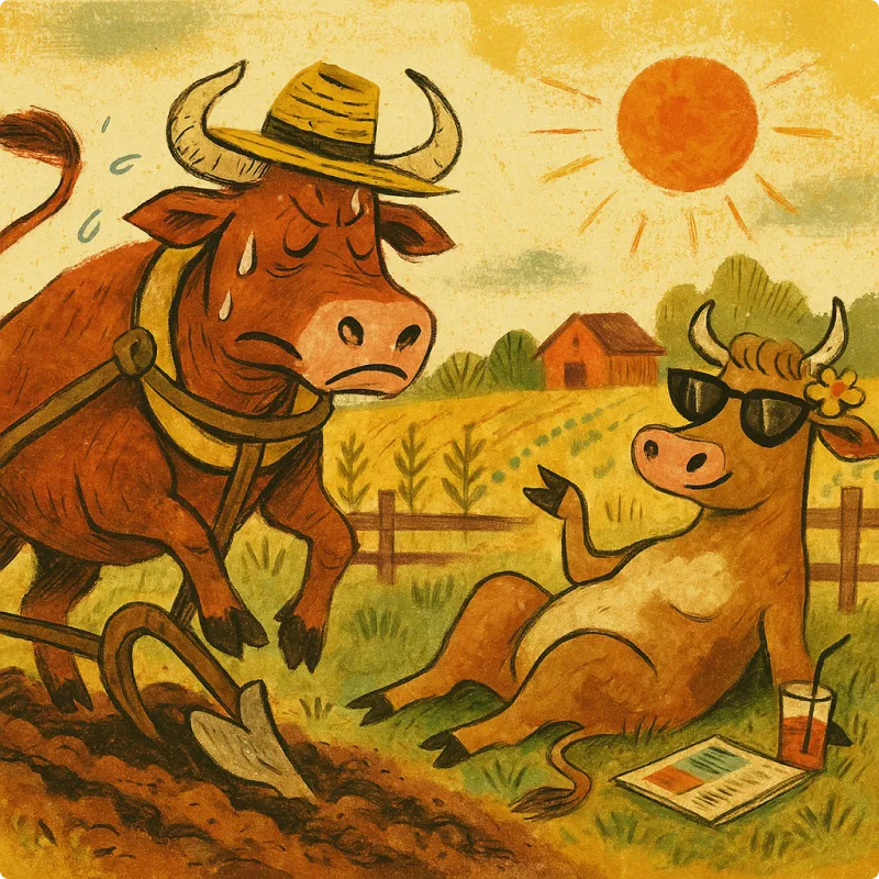 Aesop's Fables - The Heifer and the Ox