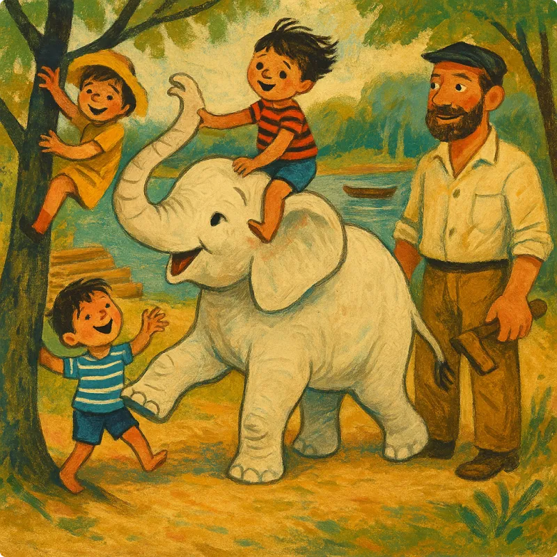 Jataka Tales - The King's White Elephant