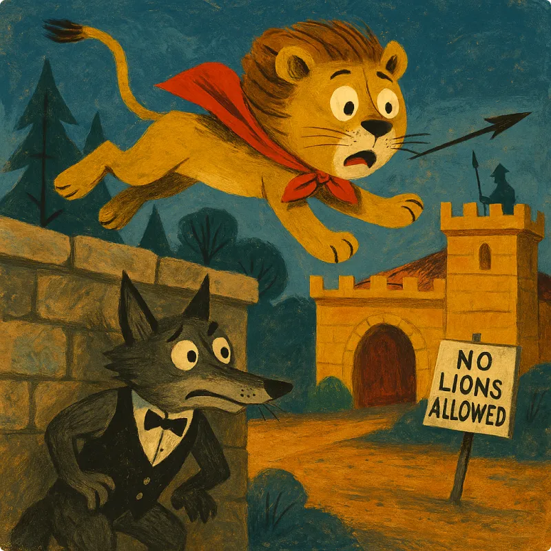 Jataka Tales - The Lion In Bad Company