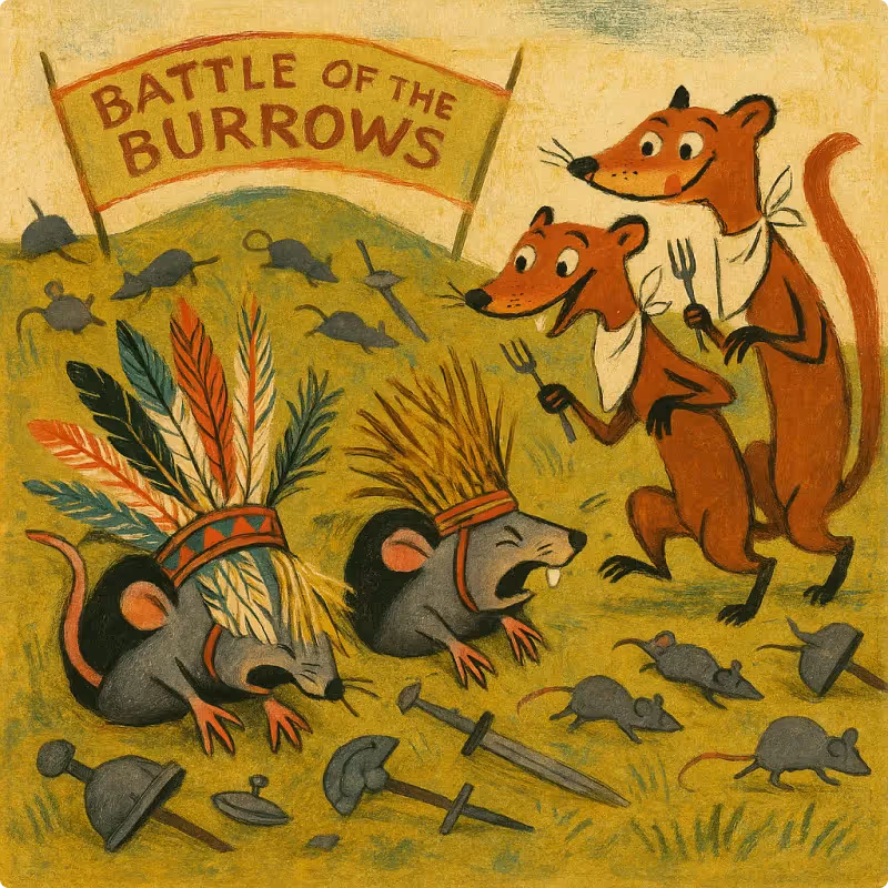 Aesop's Fables - The Mice and The Weasels