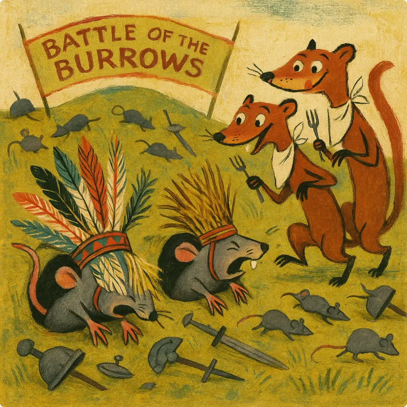 Aesop's Fables - The Mice and The Weasels