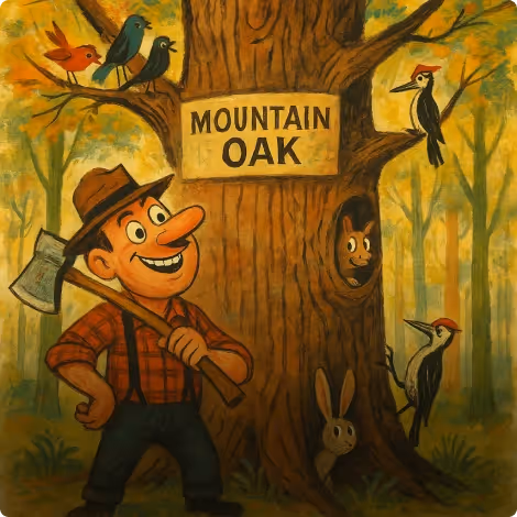 The Oak and the Woodcutter