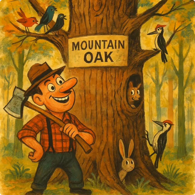 The Oak and the Woodcutter