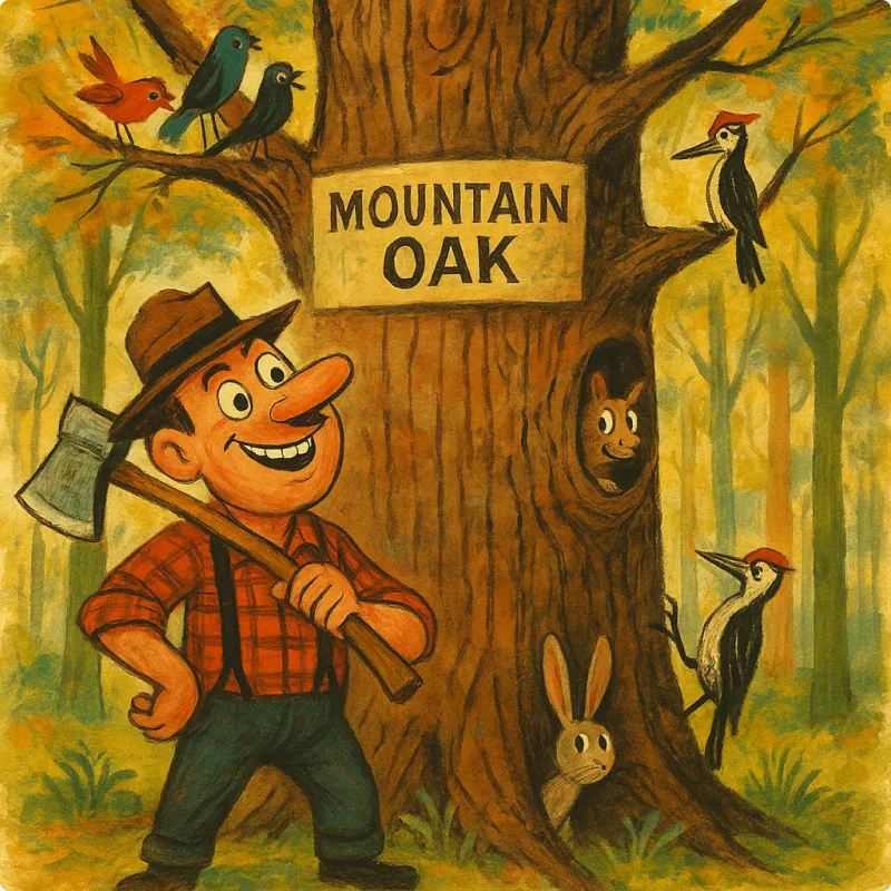 Aesop's Fables - The Oak and the Woodcutter