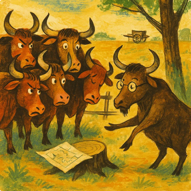 Aesop's Fables - The Oxen and The Butchers