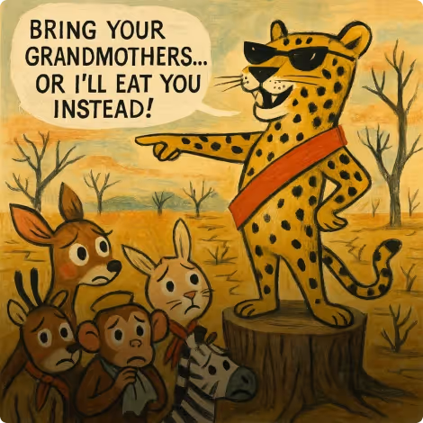 The Story of the Leopard, the Squirrel, and the Tortoise