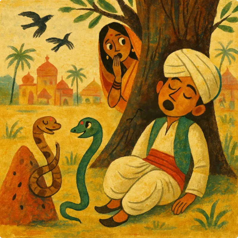 Panchatantra Fables - The Tale of Two Snakes