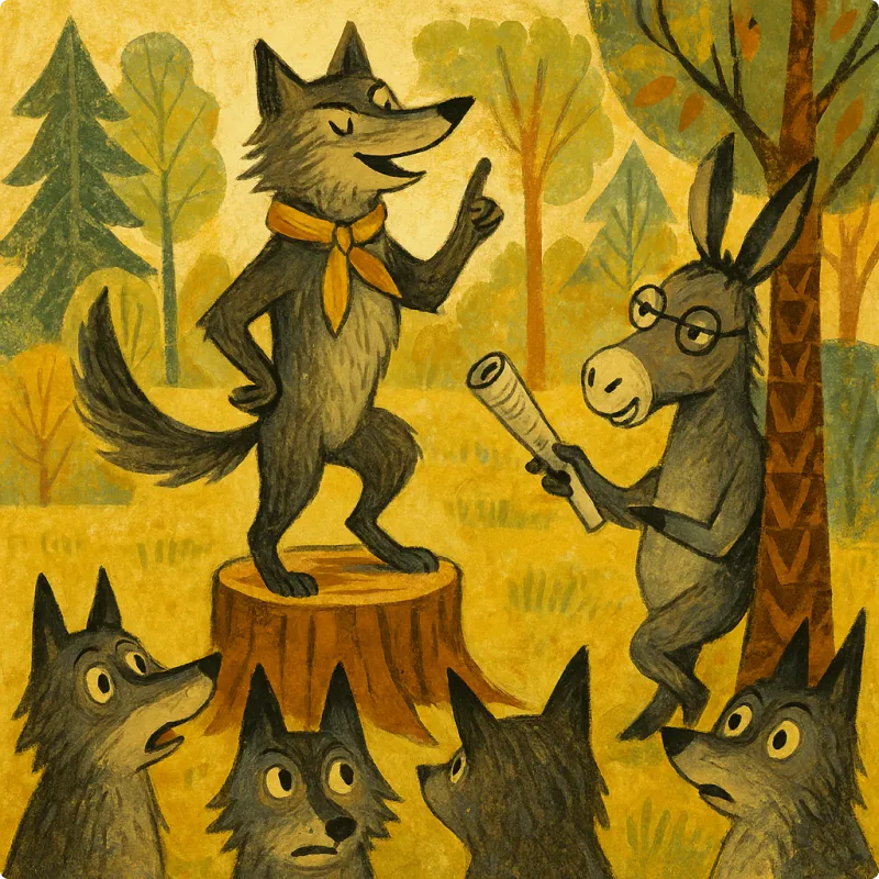 Aesop's Fables - The Wolf as Governor and the Donkey