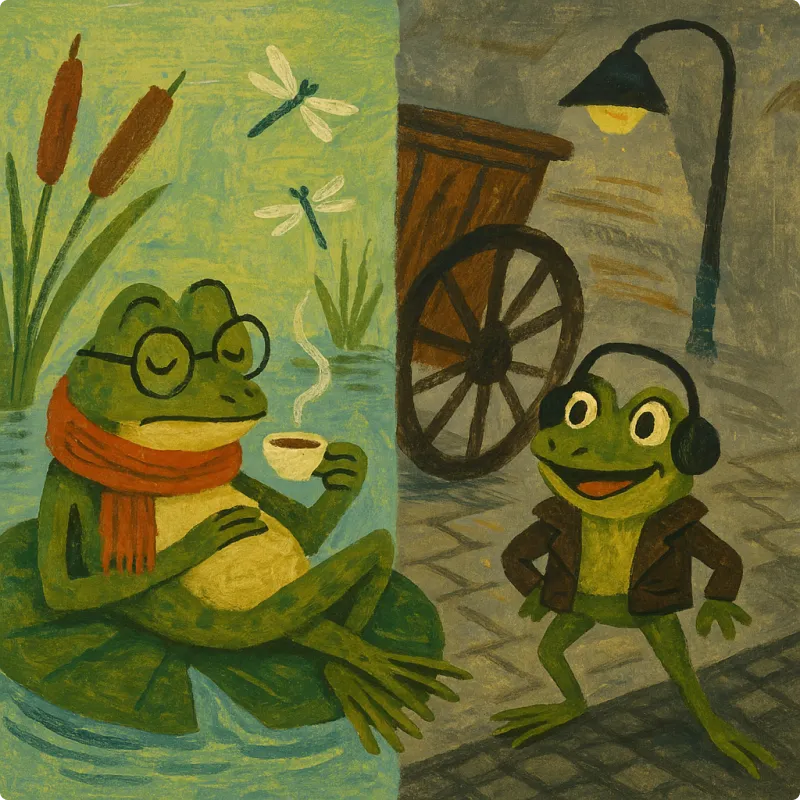 Aesop's Fables - Two Frogs were Neighbours