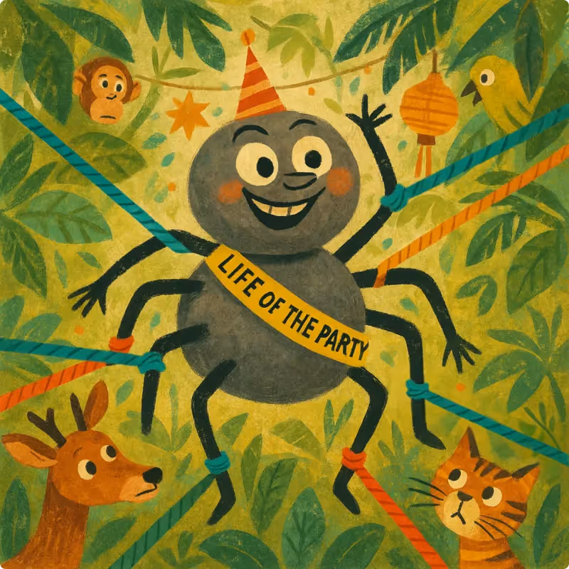 Anansi the Spider Stories - Why Anansi Has Eight Thin Legs