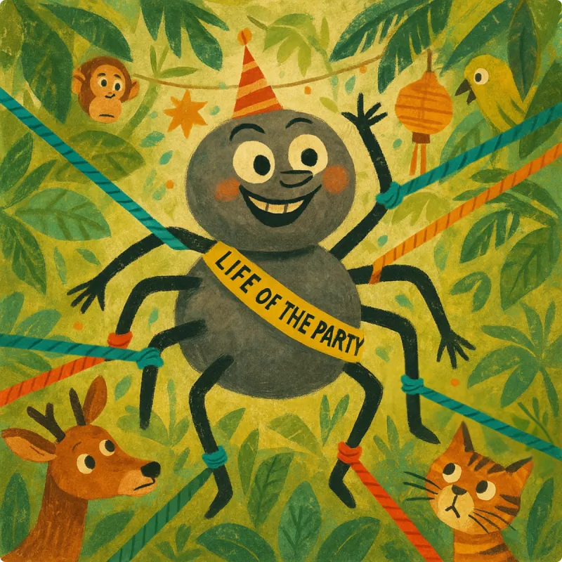 Anansi the Spider Stories - Why Anansi Has Eight Thin Legs