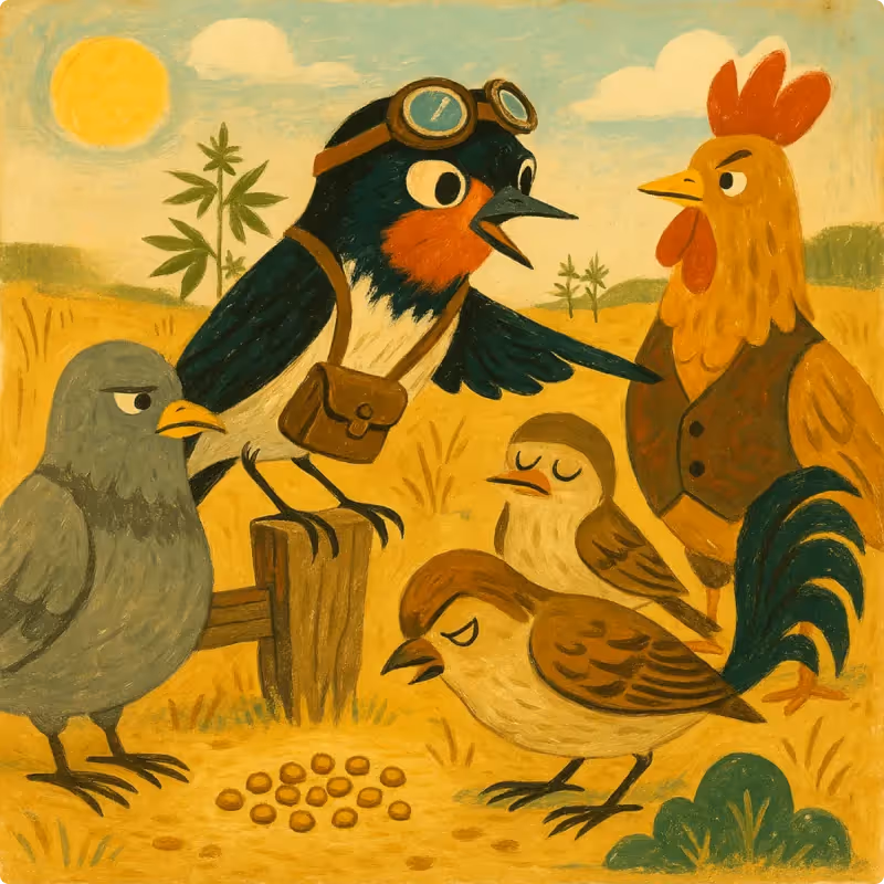 Aesop's Fables - The Swallow and Other Birds