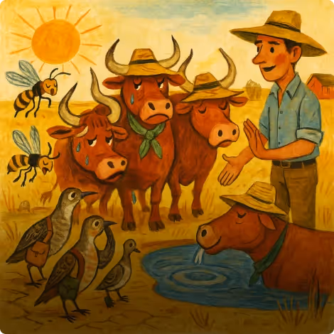The Wasps, Partridges, and The Farmer