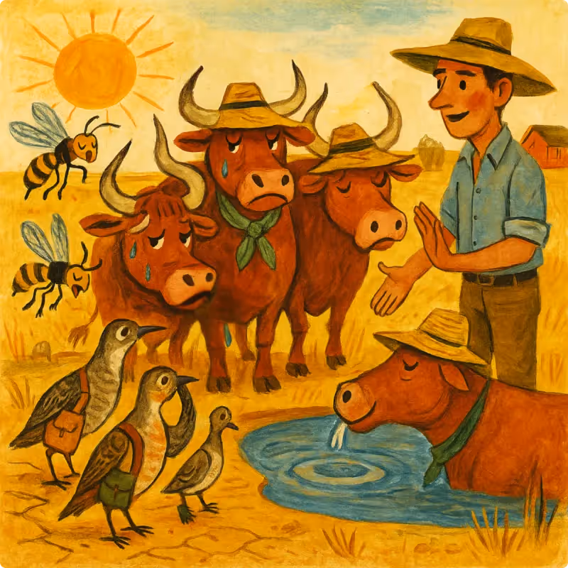 Aesop's Fables - The Wasps, Partridges, and The Farmer