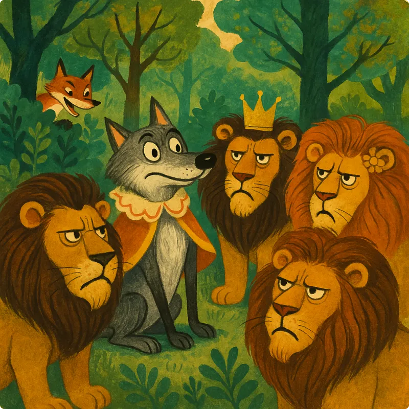 Aesop's Fables - A Wolf among the Lions