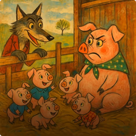 A Wolf and A Sow