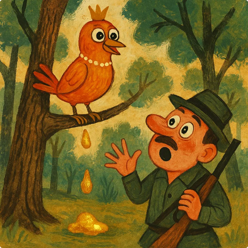 Panchatantra Fables - Tale of the Golden Droppings