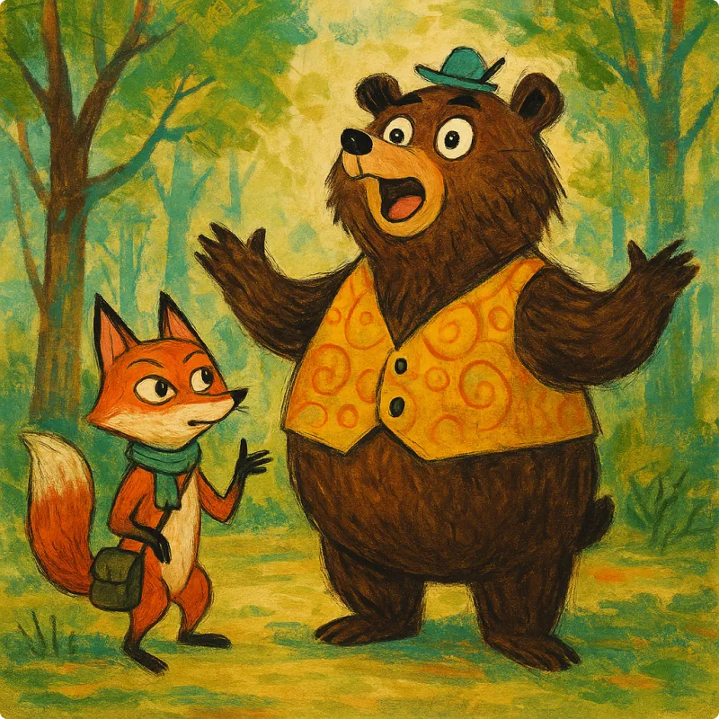 Aesop's Fables - The Bear and The Fox