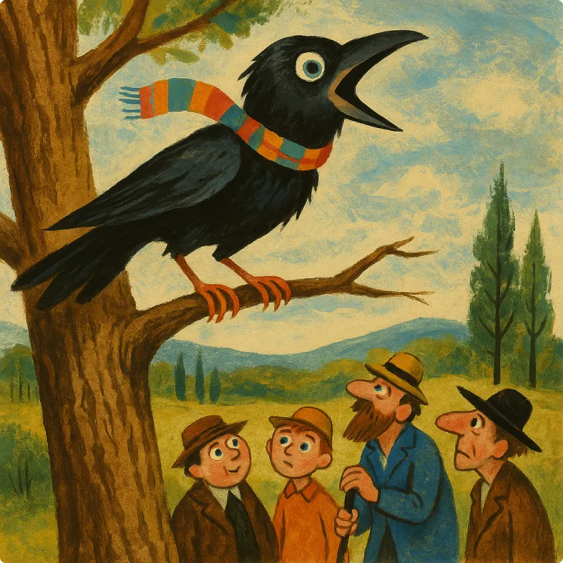 Aesop's Fables - The Crow and The Raven