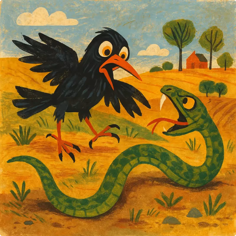 Aesop's Fables - The Crow and The Serpent