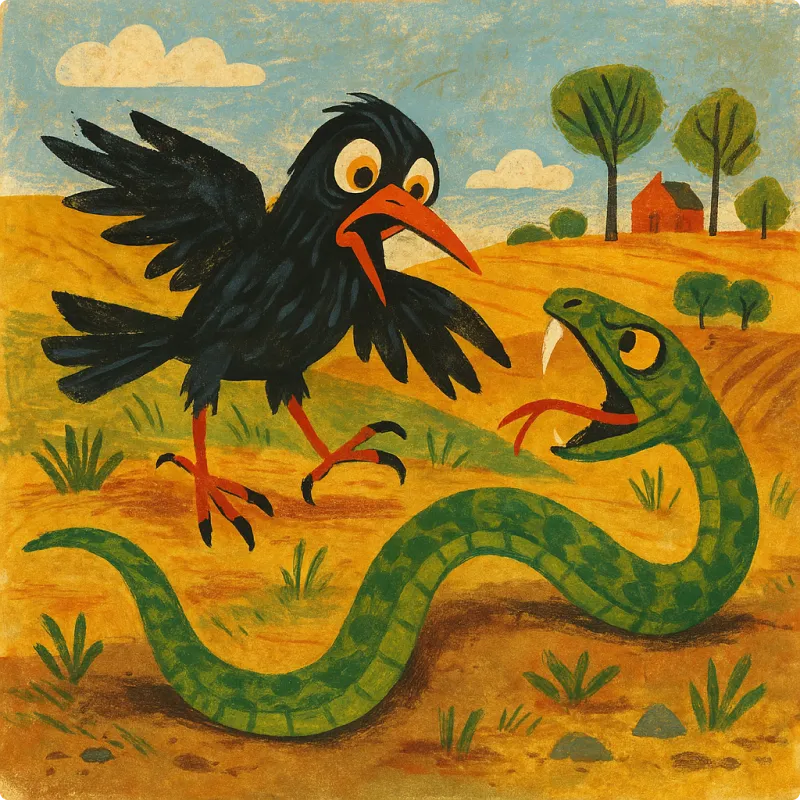 Aesop's Fables - The Crow and The Serpent