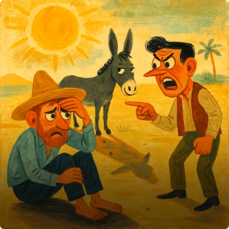 The Donkey and His Shadow