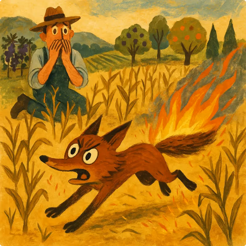 Aesop's Fables - The Farmer and The Fox