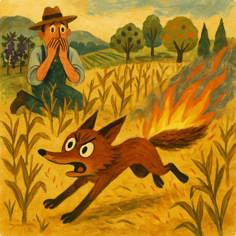 Aesop's Fables - The Farmer and The Fox