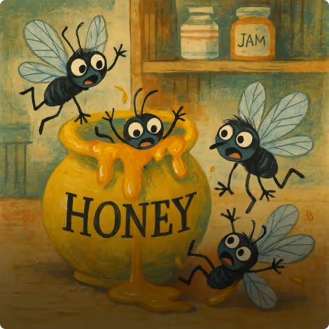 The Flies and The Honey Pot