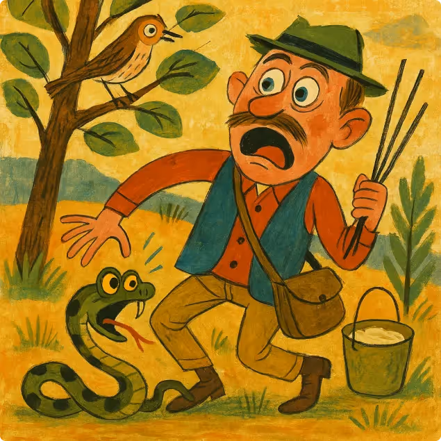 The Fowler and The Viper