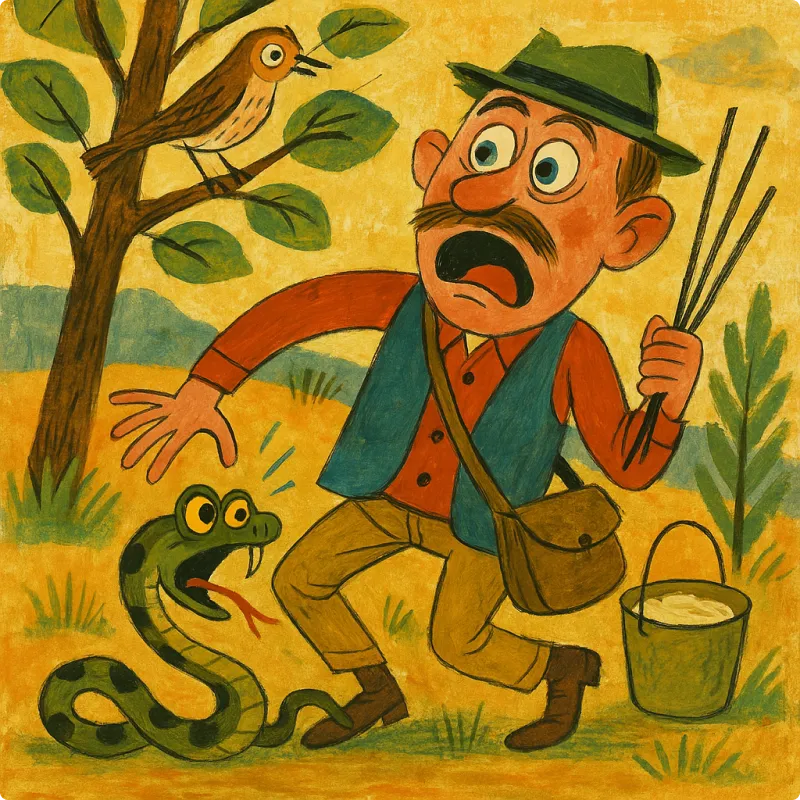 Aesop's Fables - The Fowler and The Viper