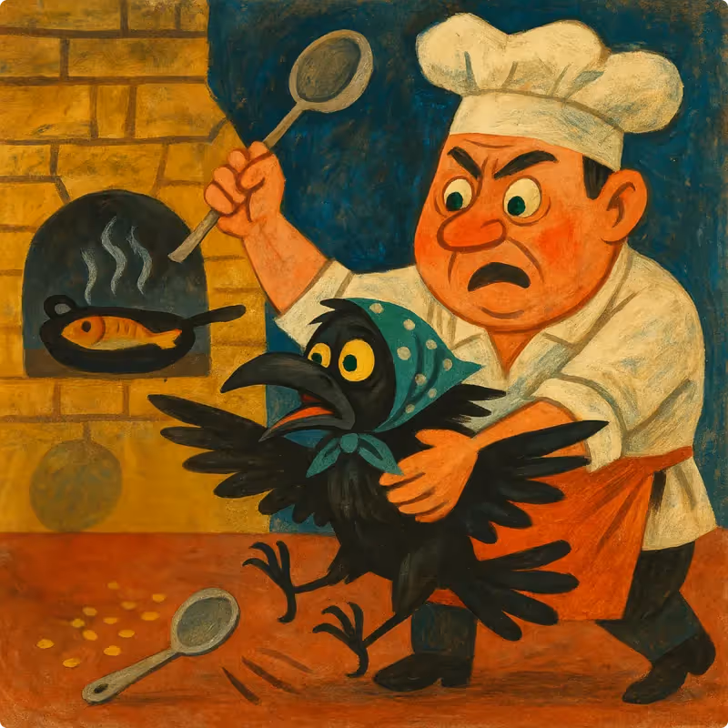 Jataka Tales - The Greedy Crow