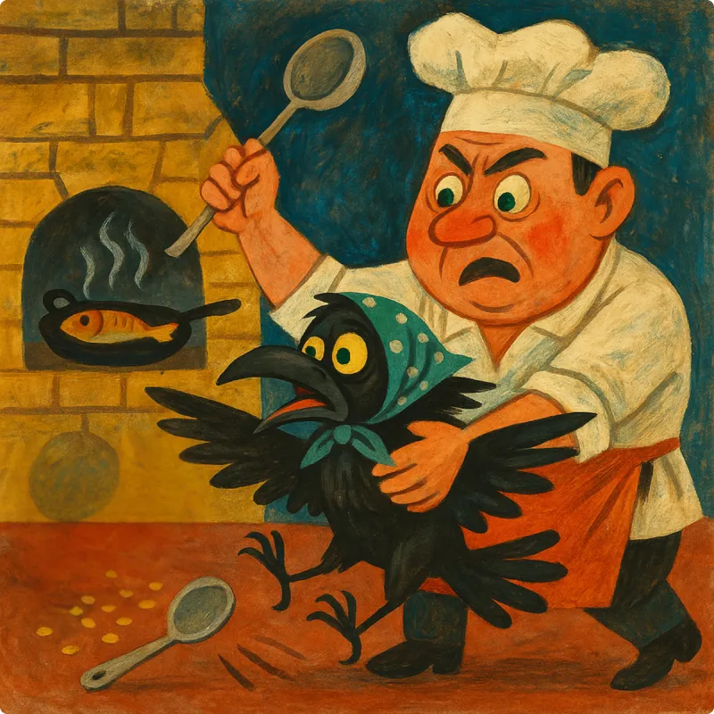 Jataka Tales - The Greedy Crow