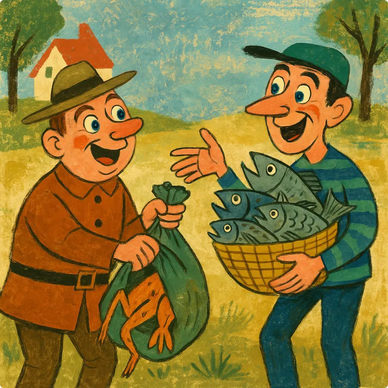 Aesop's Fables - The Huntsman and The Fisherman
