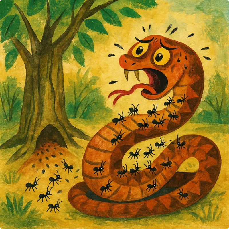 Panchatantra Fables - The King Cobra and the Ants
