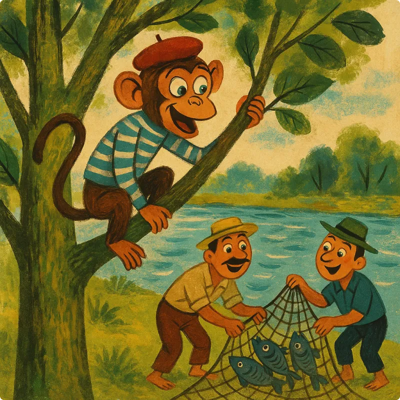 Aesop's Fables - The Monkey and The Fishermen