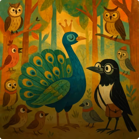 The Peacock and The Magpie