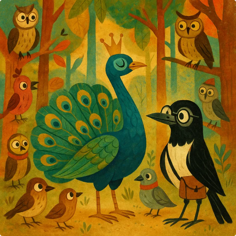 Aesop's Fables - The Peacock and The Magpie