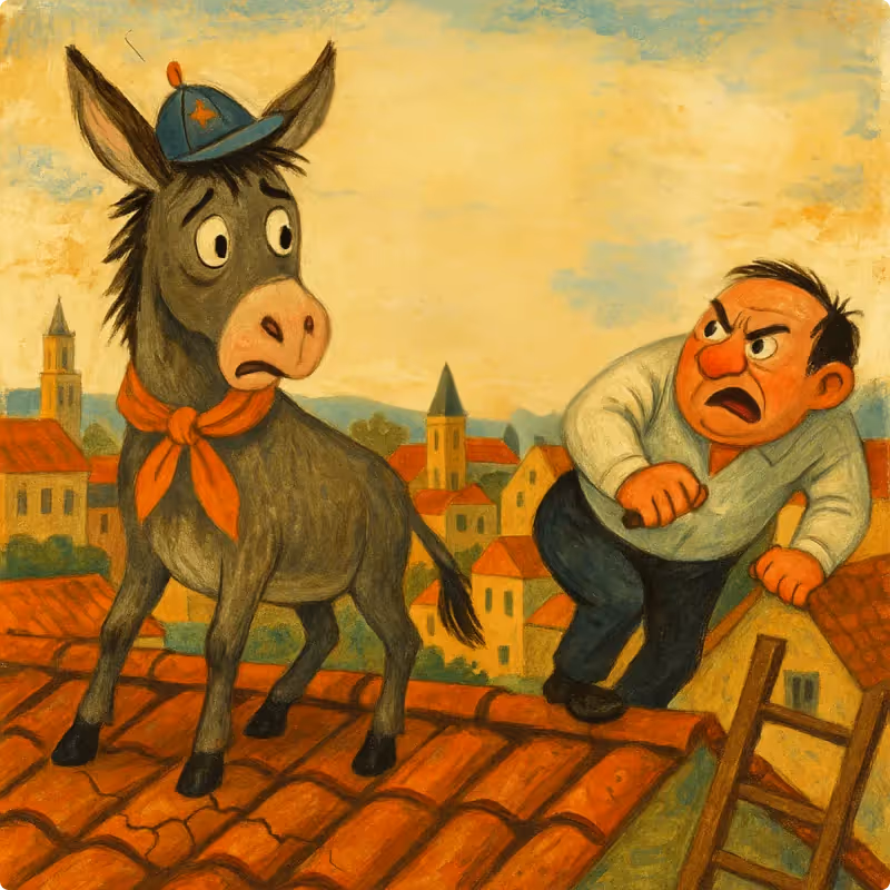 Aesop's Fables - The Playful Donkey