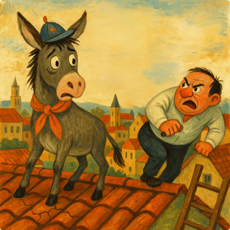 Aesop's Fables - The Playful Donkey