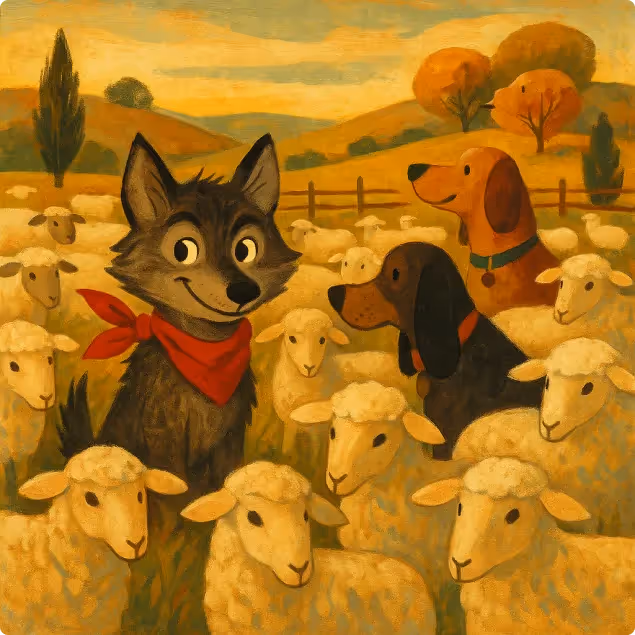 The Shepherd and The Young Wolf